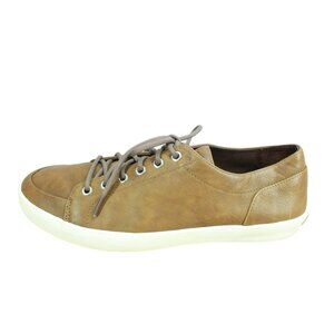 LL Bean Mountainville Brown Leather Comfort Footbed Sneaker Shoes Size 11.5 M